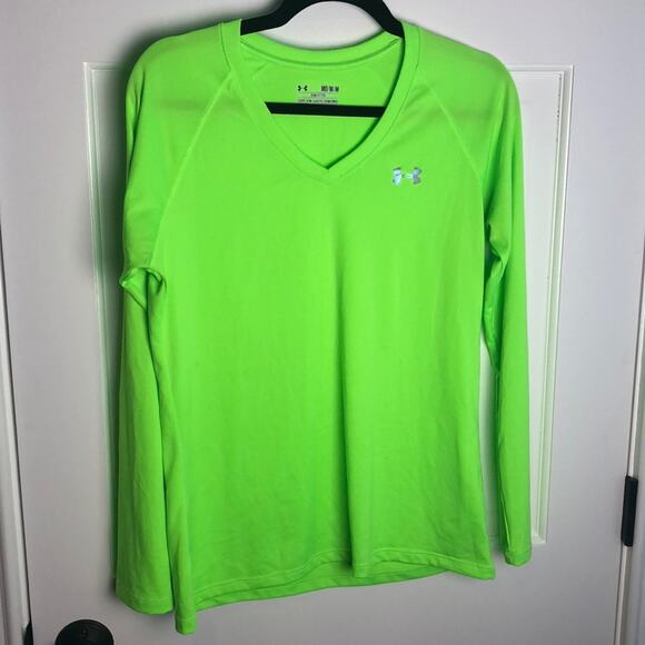 Under Armour Long Sleeve v-neck Tee Medium - Picture 1 of 6